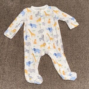 Little Me Safari Animal Footie NB